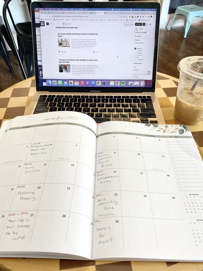 Blog planner