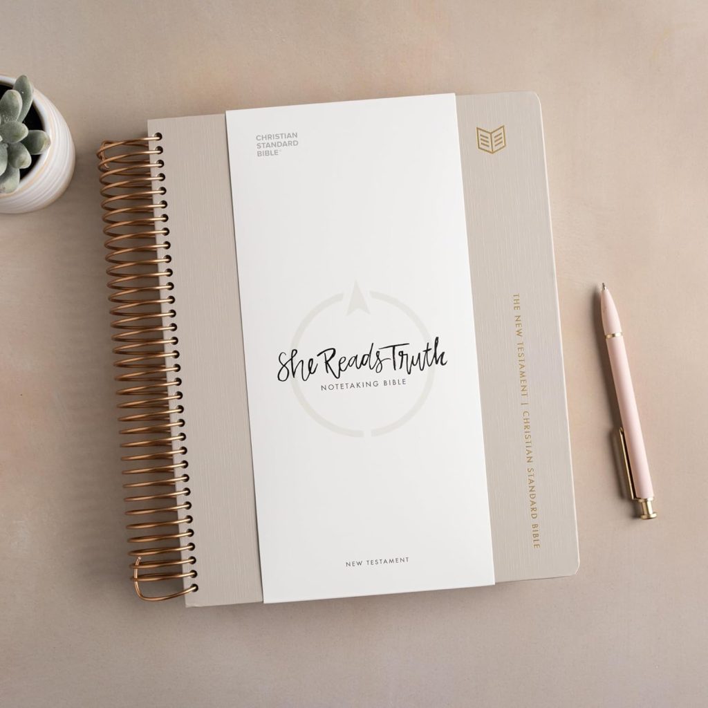 Pink notetaking bible she reads truth - gift ideas for wife